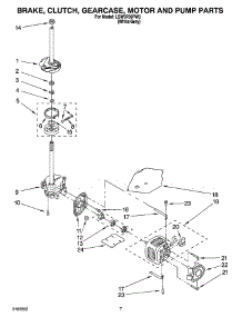 04 - Brake, Clutch, Gearcase, Motor And Pump Parts parts for Whirlpool Washer LSW9750PW3 from AppliancePartsPros.com