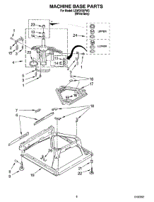 05 - Machine Base Parts parts for Whirlpool Washer LSW9750PW3 from AppliancePartsPros.com