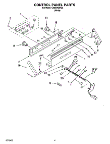 02 - Control Panel Parts parts for Whirlpool Washer CAM2762RQ0 from AppliancePartsPros.com