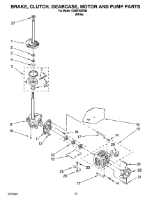 06 - Brake, Clutch, Gearcase, Motor And Pump Parts parts for Whirlpool Washer CAM2762RQ0 from AppliancePartsPros.com