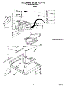 07 - Machine Base Parts parts for Whirlpool Washer CAM2762RQ0 from AppliancePartsPros.com