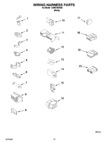 08 - Wiring Harness Parts parts for Whirlpool Washer CAM2762RQ0 from AppliancePartsPros.com