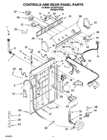 02 - Controls And Rear Panel Parts parts for Whirlpool Washer 2DLSQ7533JQ5 from AppliancePartsPros.com