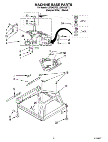 05 - Machine Base Parts parts for Whirlpool Washer LBR5432PQ2 from AppliancePartsPros.com