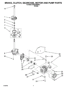 04 - Brake, Clutch, Gearcase, Motor And Pump Parts parts for Whirlpool Washer 3RGSC9400RL0 from AppliancePartsPros.com