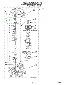 08 - Gearcase Parts parts for Whirlpool Washer 4PLBR8543JT2 from AppliancePartsPros.com
