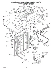 02 - Controls And Rear Panel Parts parts for Whirlpool Washer LSQ9010PW6 from AppliancePartsPros.com