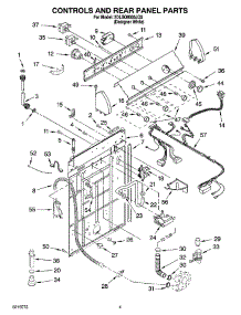 02 - Controls And Rear Panel Parts parts for Whirlpool Washer 2DLSQ8000JQ5 from AppliancePartsPros.com