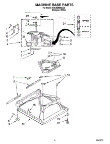 05 - Machine Base Parts parts for Whirlpool Washer 2DLSQ8000JQ5 from AppliancePartsPros.com