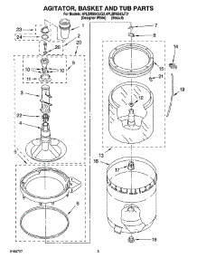 03 - Agitator, Basket And Tub Parts parts for Whirlpool Washer 4PLBR8543JQ2 from AppliancePartsPros.com