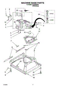 04 - Machine Base Parts parts for Whirlpool Washer LSC9000PW2 from AppliancePartsPros.com