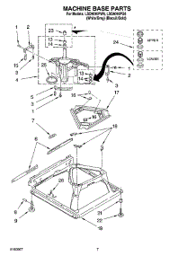 04 - Machine Base Parts parts for Whirlpool Washer LSQ9010PW6 from AppliancePartsPros.com