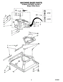 05 - Machine Base Parts parts for Whirlpool Washer LXR7244PQ4 from AppliancePartsPros.com