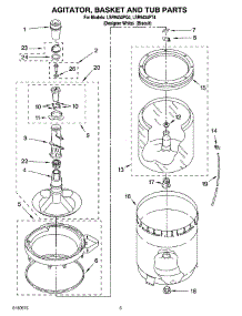 03 - Agitator, Basket And Tub Parts parts for Whirlpool Washer LSR9434PT4 from AppliancePartsPros.com