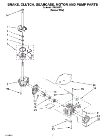 04 - Brake, Clutch, Gearcase, Motor And Pump Parts parts for Whirlpool Washer LSR7300PQ2 from AppliancePartsPros.com