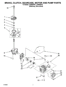 04 - Brake, Clutch, Gearcase, Motor And Pump Parts parts for Whirlpool Washer LSQ9660PW4 from AppliancePartsPros.com