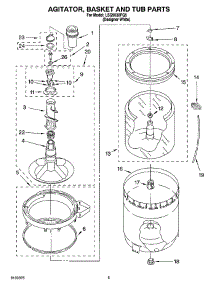 03 - Agitator, Basket And Tub Parts parts for Whirlpool Washer LSQ9030PQ5 from AppliancePartsPros.com