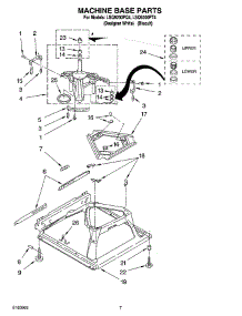 04 - Machine Base Parts parts for Whirlpool Washer LSQ9200PQ4 from AppliancePartsPros.com