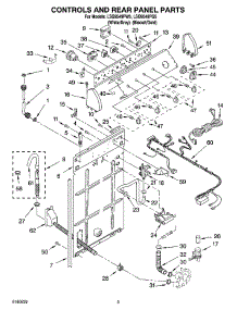 02 - Controls And Rear Panel Parts parts for Whirlpool Washer LSQ9549PG5 from AppliancePartsPros.com