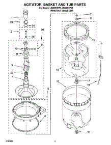 03 - Agitator, Basket And Tub Parts parts for Whirlpool Washer LSQ9010PW5 from AppliancePartsPros.com