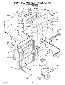 02 - Controls And Rear Panel Parts parts for Whirlpool Washer LSQ9550PW4 from AppliancePartsPros.com