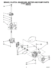 05 - Brake, Clutch, Gearcase, Motor And Pump Parts parts for Whirlpool Washer LSQ9550PW4 from AppliancePartsPros.com