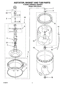 03 - Agitator, Basket And Tub Parts parts for Whirlpool Washer LSQ9200PT3 from AppliancePartsPros.com