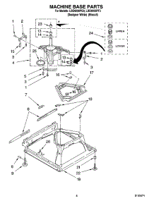 05 - Machine Base Parts parts for Whirlpool Washer LSQ9200PT3 from AppliancePartsPros.com