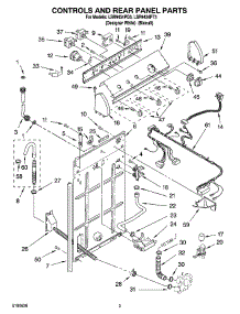 02 - Controls And Rear Panel Parts parts for Whirlpool Washer LSR9434PQ3 from AppliancePartsPros.com