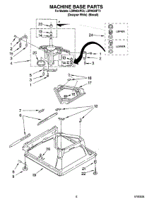 05 - Machine Base Parts parts for Whirlpool Washer LSR9434PT3 from AppliancePartsPros.com