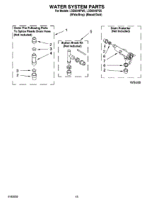 09 - Water System Parts, Optional Parts (Not Included) parts for Whirlpool Washer LSQ9549PW5 from AppliancePartsPros.com