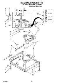 04 - Machine Base Parts parts for Whirlpool Washer LSQ9010PG5 from AppliancePartsPros.com