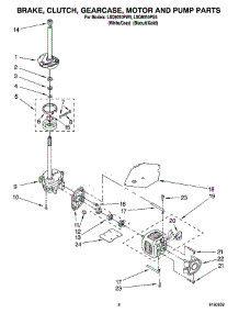 05 - Brake, Clutch, Gearcase, Motor And Pump Parts parts for Whirlpool Washer LSQ9010PG5 from AppliancePartsPros.com