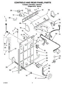 02 - Controls And Rear Panel Parts parts for Whirlpool Washer LXR7244PT3 from AppliancePartsPros.com