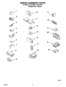 06 - Wiring Harness Parts parts for Whirlpool Washer LXR7244PT3 from AppliancePartsPros.com