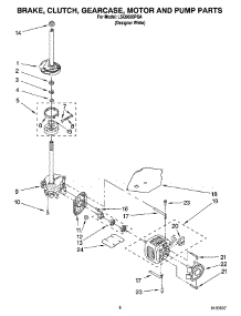 05 - Brake, Clutch, Gearcase, Motor And Pump Parts parts for Whirlpool Washer LSQ9030PQ4 from AppliancePartsPros.com