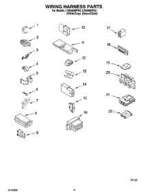 06 - Wiring Harness Parts parts for Whirlpool Washer LSN3000PG4 from AppliancePartsPros.com