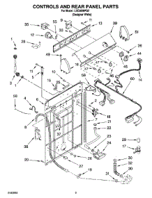 02 - Controls And Rear Panel Parts parts for Whirlpool Washer LSC5000PQ2 from AppliancePartsPros.com