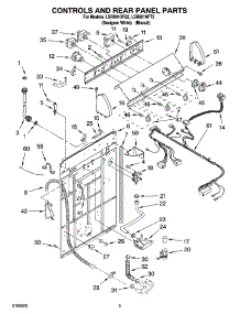 02 - Controls And Rear Panel Parts parts for Whirlpool Washer LSR8010PT2 from AppliancePartsPros.com