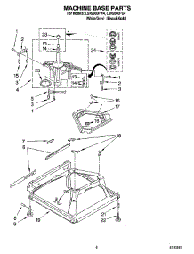 05 - Machine Base Parts parts for Whirlpool Washer LSN2000PW4 from AppliancePartsPros.com