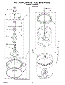 03 - Agitator, Basket And Tub Parts parts for Whirlpool Washer LSQ9560PW4 from AppliancePartsPros.com