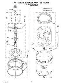 03 - Agitator, Basket And Tub Parts parts for Whirlpool Washer LSN1000PQ3 from AppliancePartsPros.com