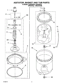 03 - Agitator, Basket And Tub Parts parts for Whirlpool Washer LSQ9650PG4 from AppliancePartsPros.com