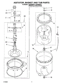 03 - Agitator, Basket And Tub Parts parts for Whirlpool Washer LSN3000PW4 from AppliancePartsPros.com