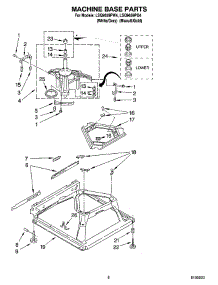 05 - Machine Base Parts parts for Whirlpool Washer LSQ9659PW4 from AppliancePartsPros.com