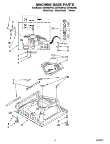 05 - Machine Base Parts parts for Whirlpool Washer GST9630PG3 from AppliancePartsPros.com