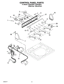06 - Control Panel Parts parts for Whirlpool Washer GSX9750PW1 from AppliancePartsPros.com