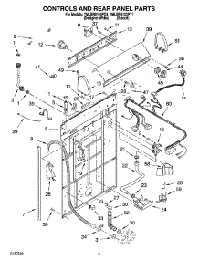 02 - Controls And Rear Panel Parts parts for Whirlpool Washer 7MLBR6103PQ1 from AppliancePartsPros.com