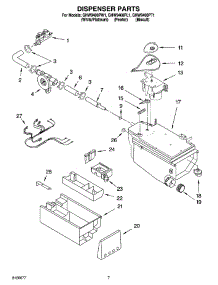 04 - Dispenser Parts parts for Whirlpool Washer GHW9400PW1 from AppliancePartsPros.com