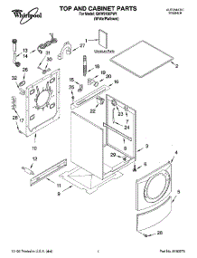 01 - Top And Cabinet Parts parts for Whirlpool Washer GHW9160PW1 from AppliancePartsPros.com